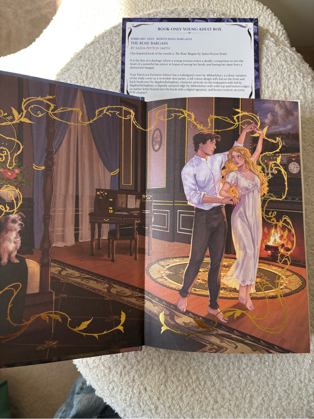 FairyLoot The Rose Bargain by Sasha Peyton Smith | Special Edition Hardcover - Picture 2 of 8